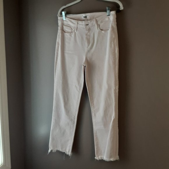 PAIGE Women's Hoxton Straight Ankle Blush Pink Jeans Size 29 - Picture 1 of 12